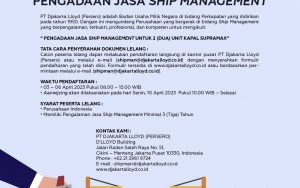 PENGADAAN JASA SHIP MANAGEMENT